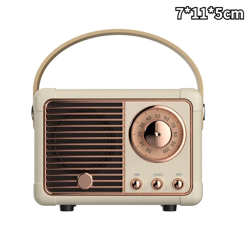 Kawaii vintage mini retro radio bluetooth speaker