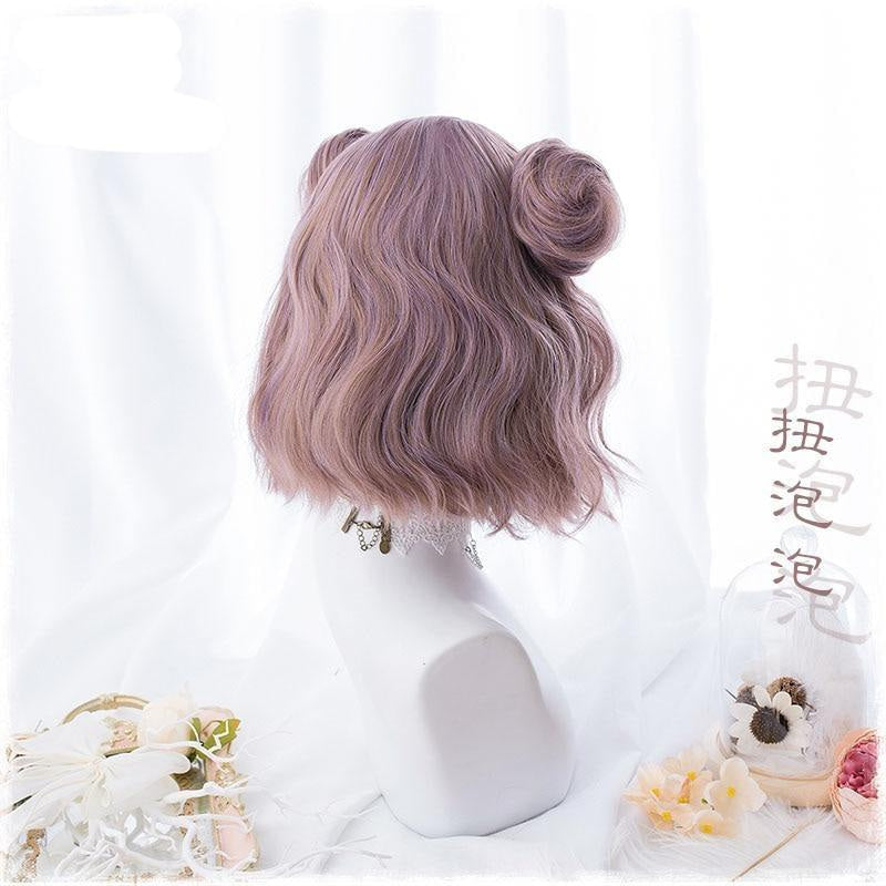 Wavy bob with buns wig - bangs - bobs - bun - buns - cosplay