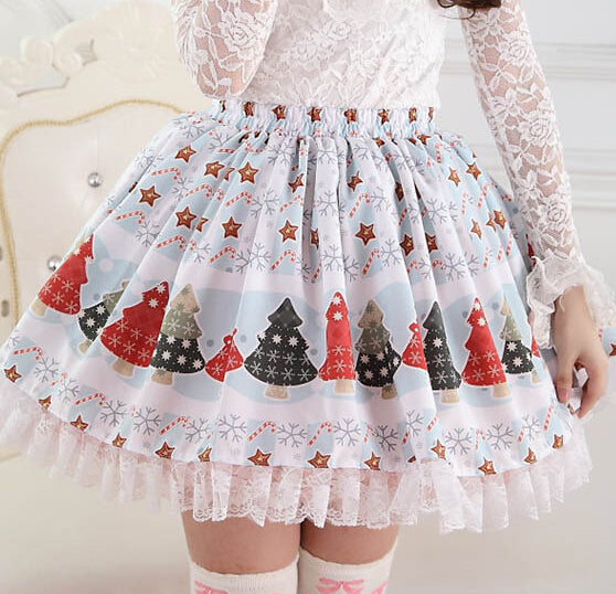 Winter wonderland skirt - christmas - cold weather - cozy aesthetic - egl