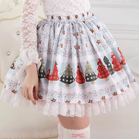 Winter wonderland skirt - christmas - cold weather - cozy aesthetic - egl