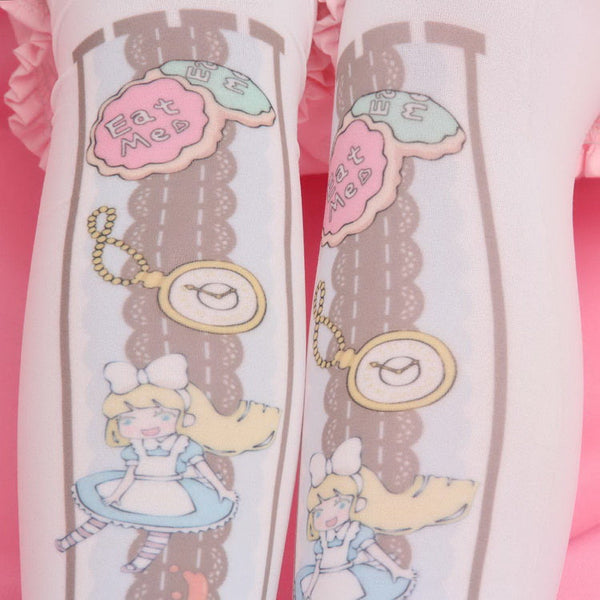 Wonderland tights - alice in wonderland - leggings - lolita - magical girl