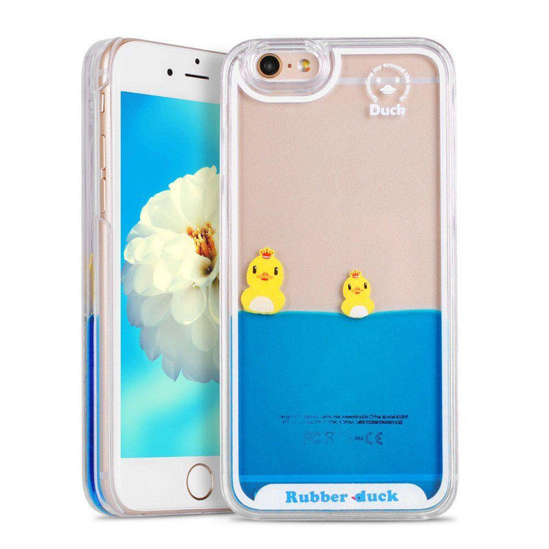 Swimming Rubber Duck Liquid Phone Case iPhone Cover | Kawaii Babe Swimming Rubber Duck Liquid Phone Case iPhone Cover | Kawaii Babe