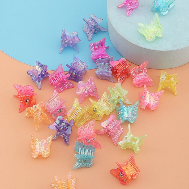 Kawaii Babe 90s Princess Butterfly Clips (50 Pieces) 50 Darker Flowers