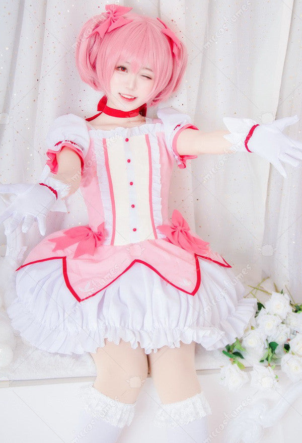 Pink Pigtail Anime Cosplay Wig Madoka Kaname Madoka Magica Kawaii Babe