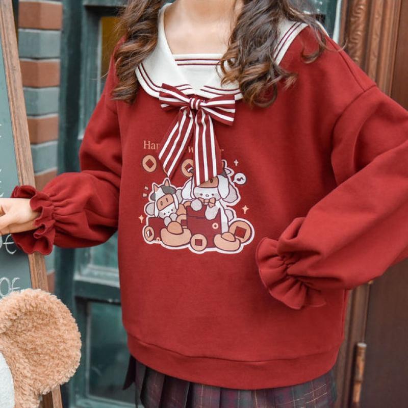 Cute cartoon bear hooded braces skirt from Fashion Kawaii