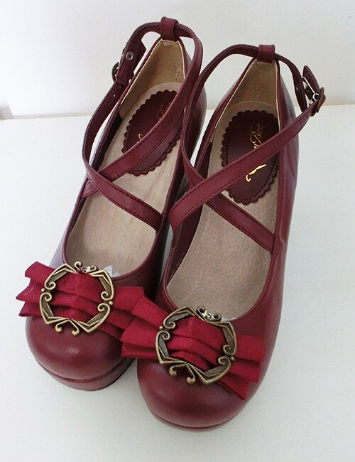 Traditional Bow Embellished Heels