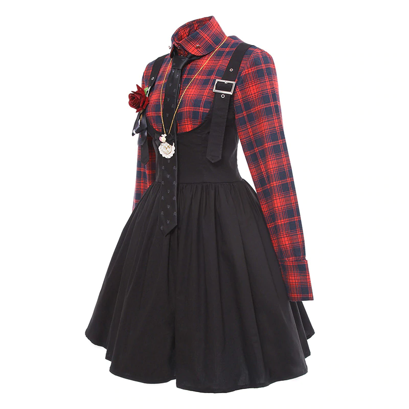 Tartan Suspender Dress (Complete Outfit!)