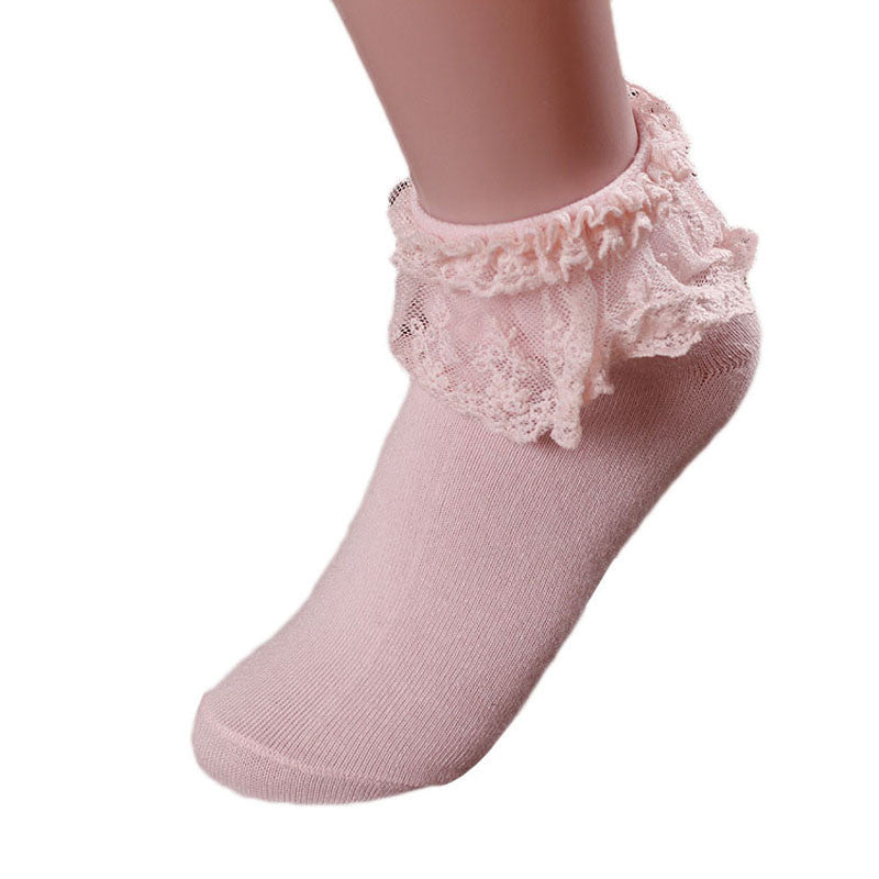 Ruffled Princess Ankle Socks Sweet Lolita Kawaii | Kawaii Babe