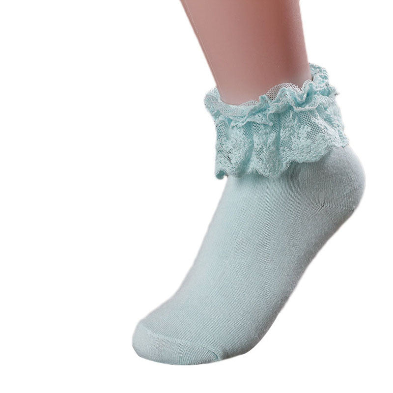 Ruffled Princess Ankle Socks Sweet Lolita Kawaii | Kawaii Babe