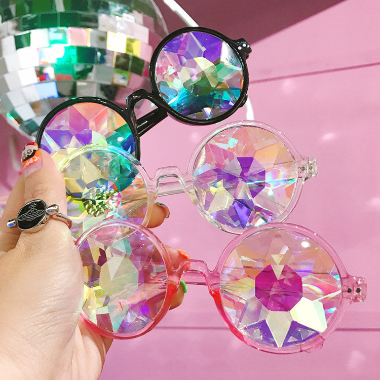 Crystal Gem Sunglasses Crystallized Jewel Shades by Kawaii Babe Pink
