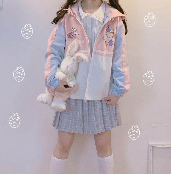 Love You Fairy Kei Windbreaker