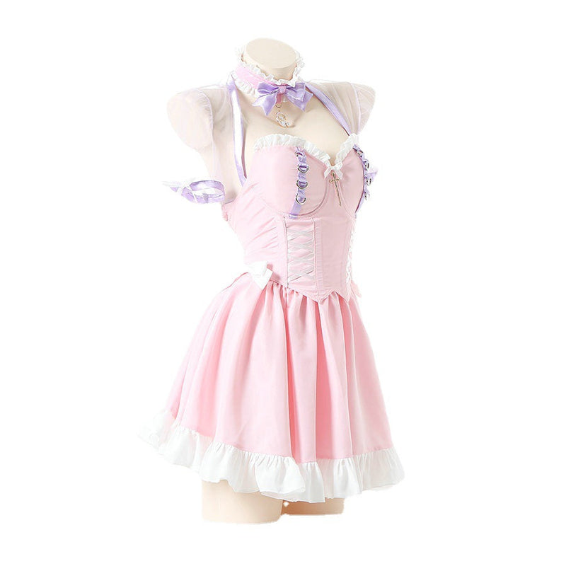 Princess Kawaii Pink Lolita Lace Dress MK17703 – KawaiiMoriStore