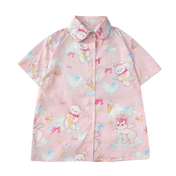 Angel Bunny Button-Up