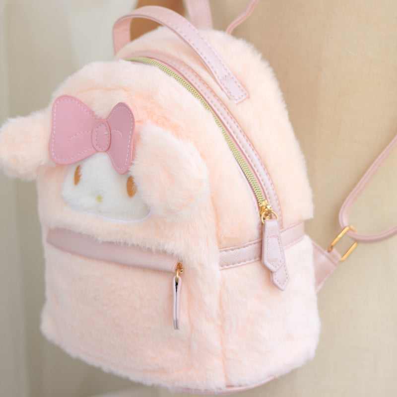 Fuzzy Soft Cinnamoroll My Melody Plush Backpack Bags Kawaii Shop – Kawaii  Babe