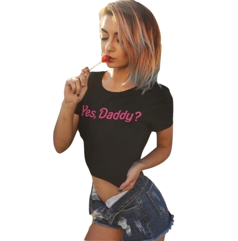 Best Deal for Yes Daddy, I'll Be A Good Girl Women's Sexy Crop Top