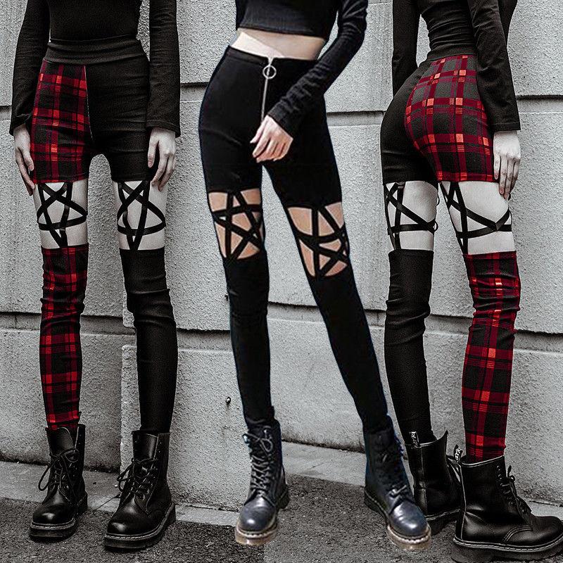 Shop Punk Gothic Checked Pant