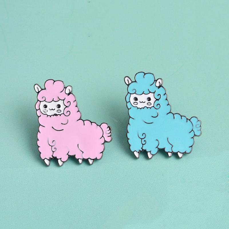 Pastel Alpaca Enamel Pin - Pin