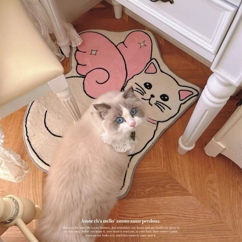 Angel Cat Floor Mat - Door Mats