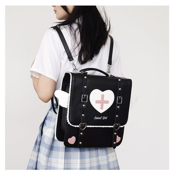 ? Angel Medic Women\'s Bag Pink Angel Backpack Angel Medic Bag Backpack Menhera Kawaii Fashion | Kawaii Babe main image 2