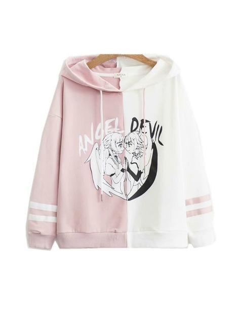 Angel vs Devil Hoodie - sweater
