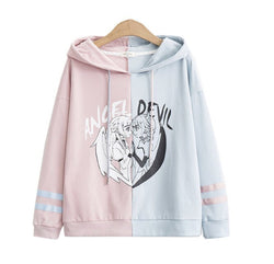 Angel vs Devil Hoodie - sweater