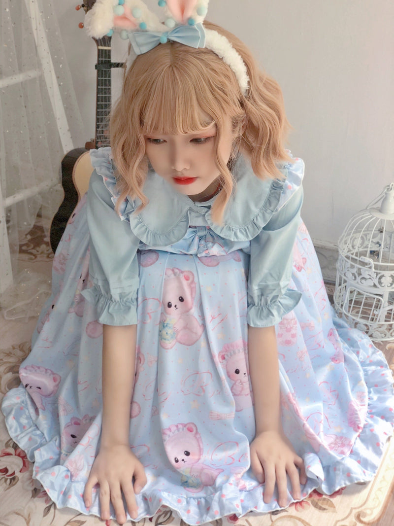Baby Angel Bear Lolita Dress - angel bear, angels, bear dress, clothes, clothing