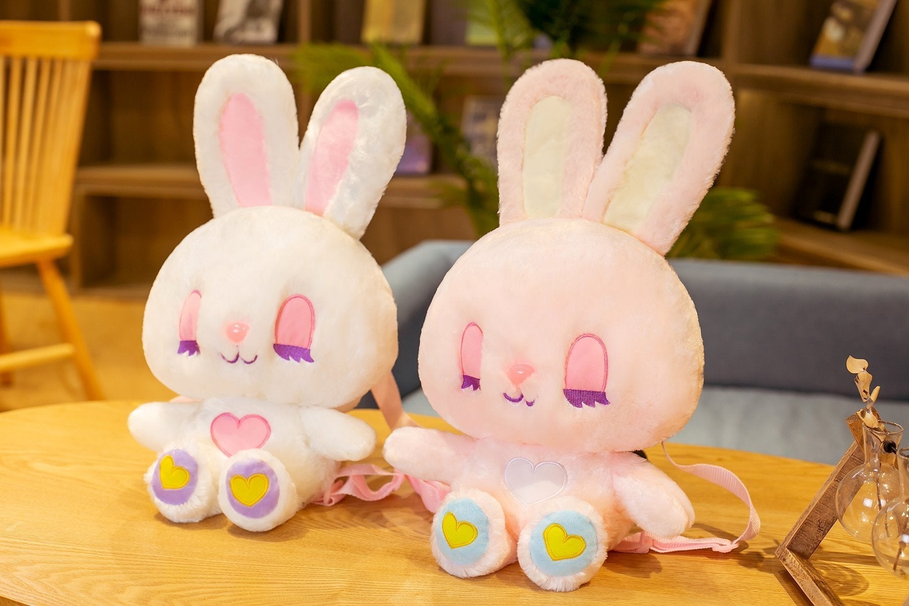 Sweet Pink Angel Bunny Rabbit Backpack Book Bag Satchel Kawaii Kawaii