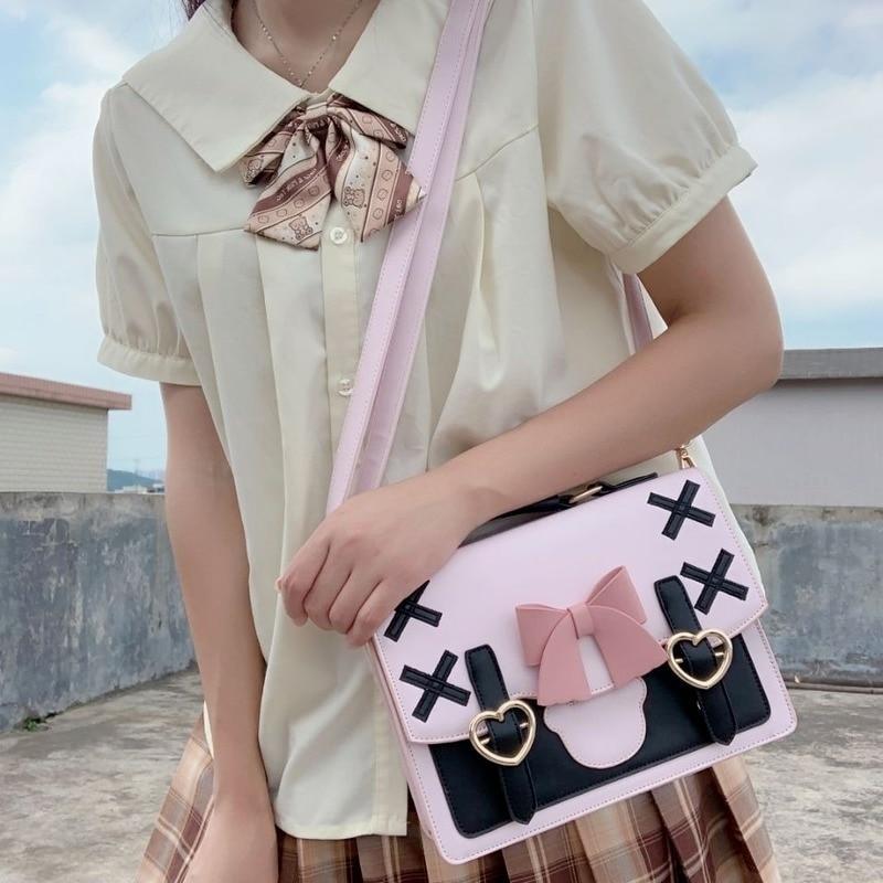 Japanse Rectangle Small Nylon Crossbody Shoulder Bag – Kawaiies