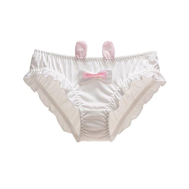 Baby Bunny Ear Panties Satin Underwear Petplay | Kawaii Babe