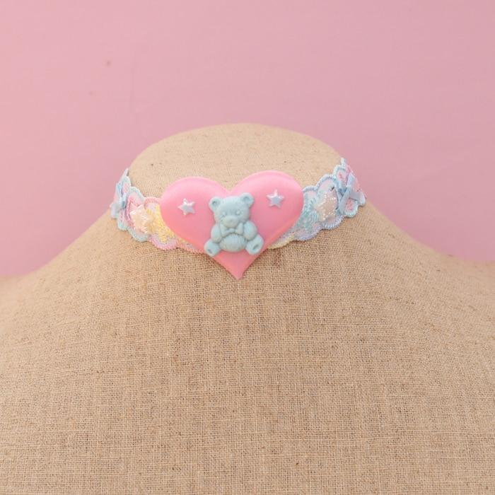 Babyspace Bear Collar - baby bear, babyspace, bear choker, cat, cat collar