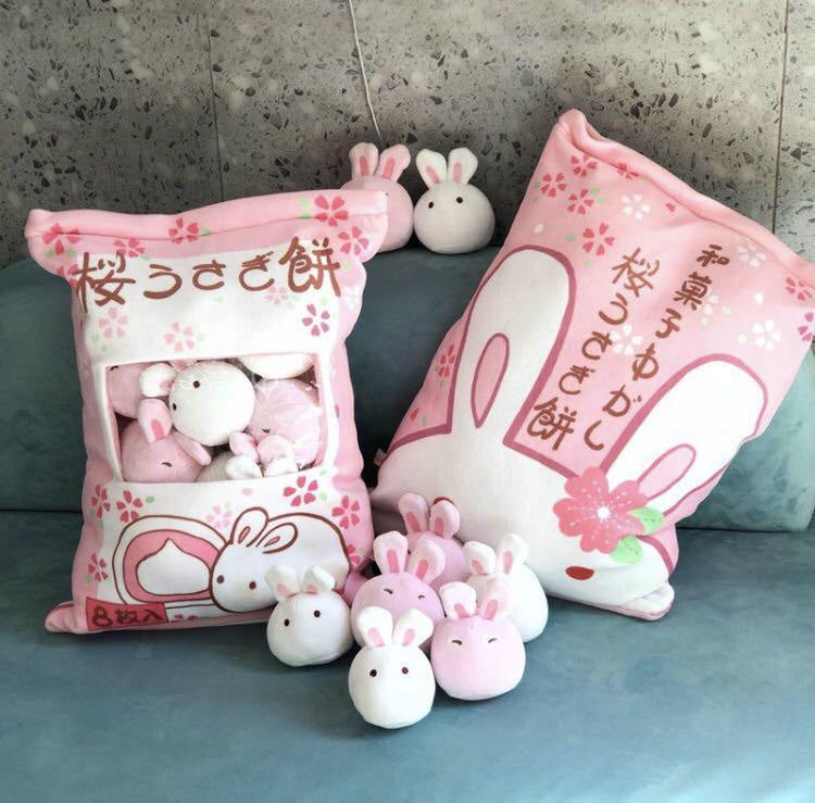 Bag Of Pink Bunnies - stuffed animal