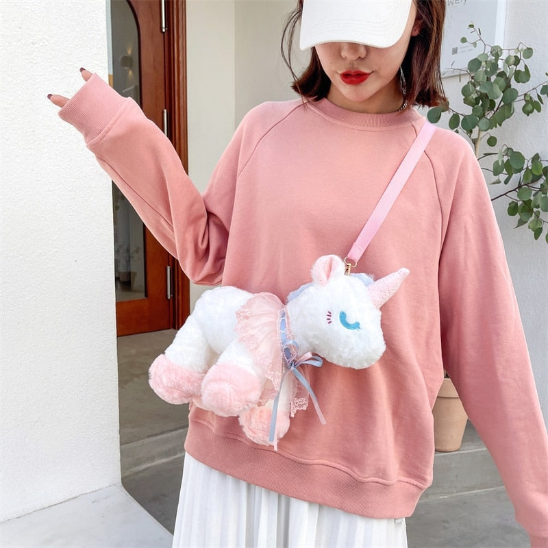 Amazon.com: Unicorn Pet + Purse Girls Toys Birthday Gifts Plush Live  Friends Stuffed Animals(4 Piece Set) : Toys & Games