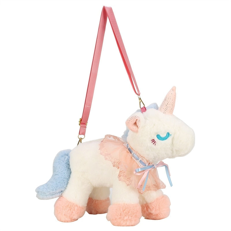 BRUBAKER Cute Rainbow Plush Unicorn in a Bag 8