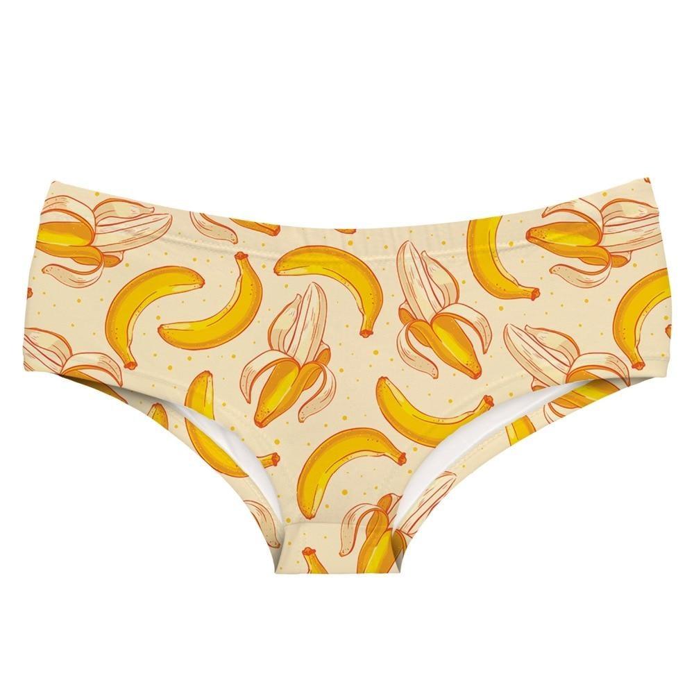 Sweet Banana Bananas Swim Thong - White