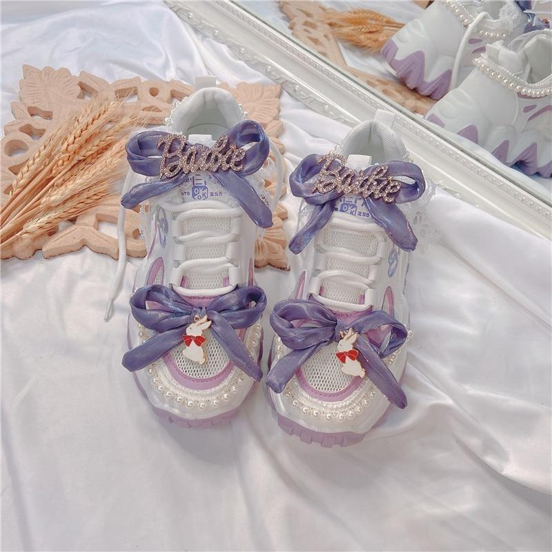 Barbie Doll Lolita Sneakers - athletic shoes, barbie, barbies, heels, kawaii shoes