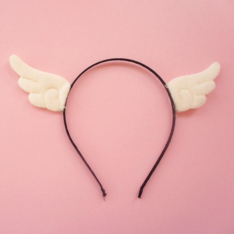 Bat Wing Headband & Clips - Angel - angel, angel wings, angels, bat card captor