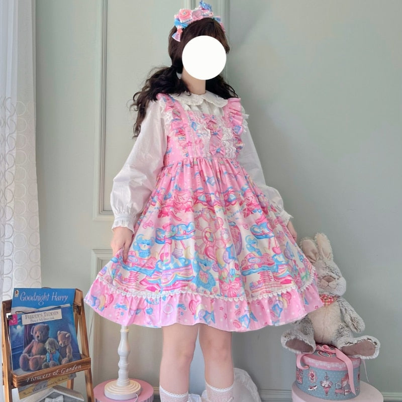 Bubblegum Birthday Party Lolita Dress - dress, dresses, fairy kei, fairy kei fashion, fairy keis Kawaii Babe