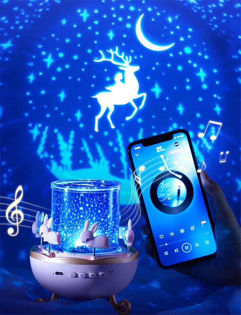 Bunny Carousel Projector Night Light – Kawaii Babe