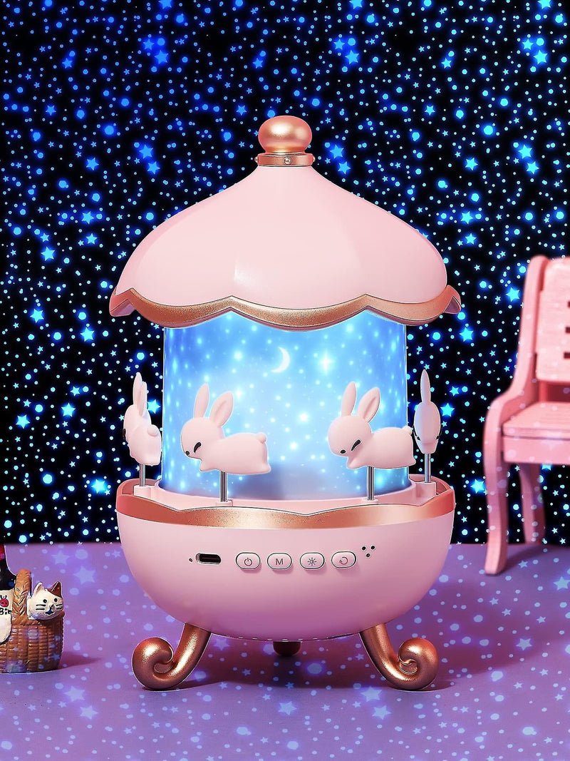 Bunny Carousel Projector Night Light – Kawaii Babe