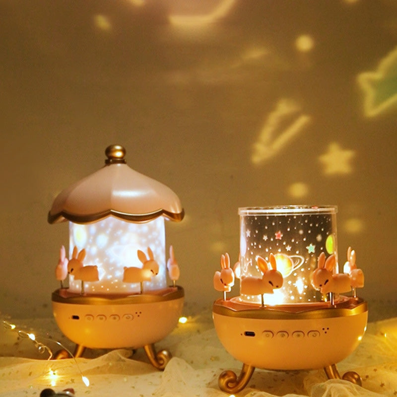 Bunny Carousel Projector Night Light – Kawaii Babe