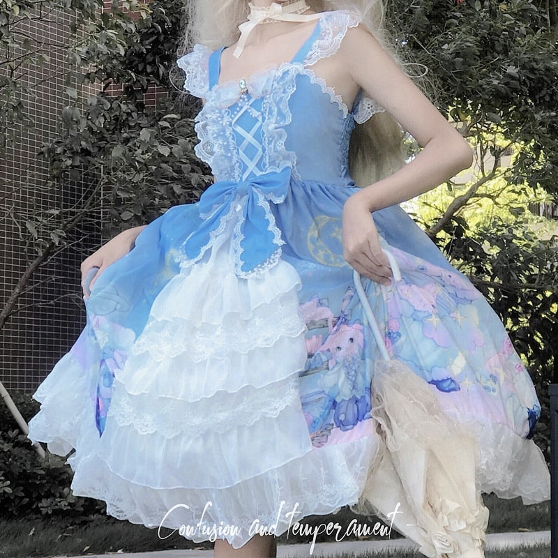 Bunny Star Kingdom Lolita Dress - Kawaii Babe