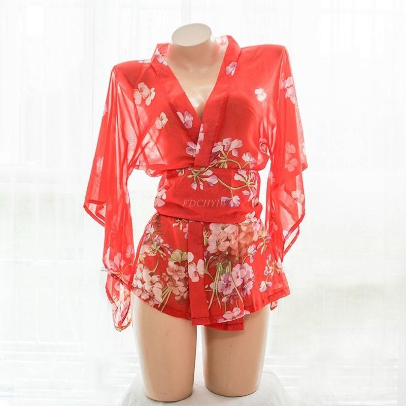 Butterfly Kimono Lingerie Set Robe Dress Oriental Japan | Kawaii Babe Butterfly Kimono Lingerie Set Robe Dress Oriental Japan | Kawaii Babe