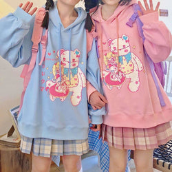 Candycore Bear Hoodie - bears, cake, candy, fairy kei, fairykei