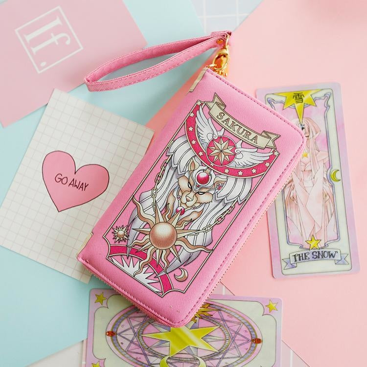 Magical Girl Zipper Wallet Coin Pouch With Strap | Kawaii Babe