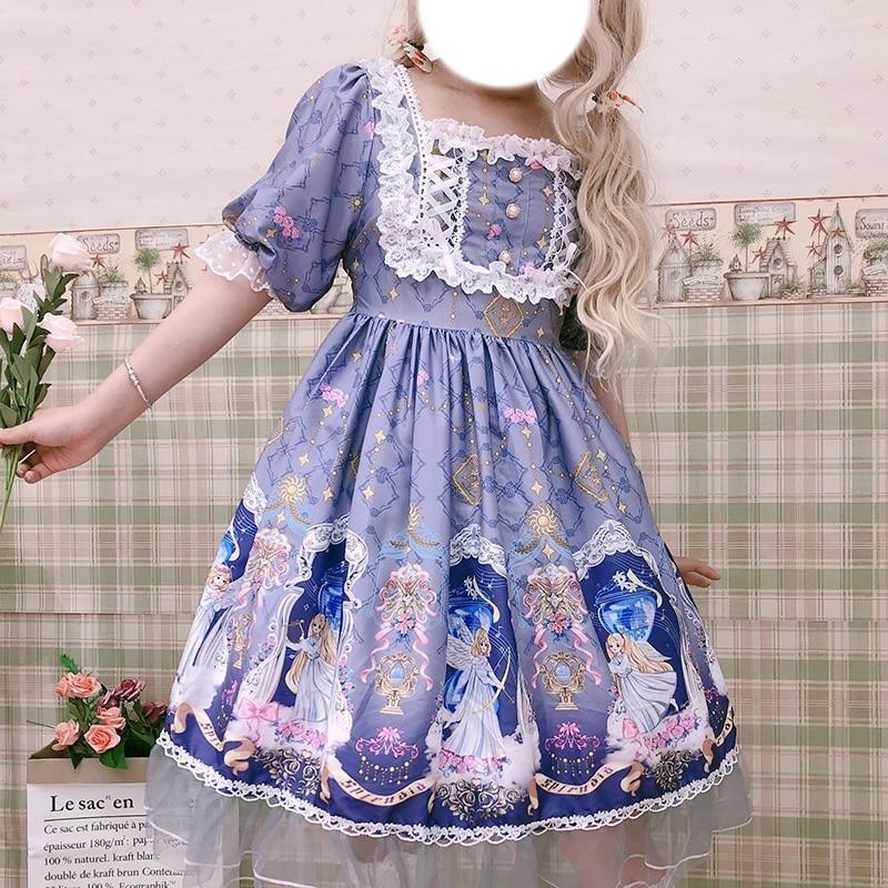 lolita dress Heaven Angel Lolita Dress JSK Kawaii Fairy Kei
