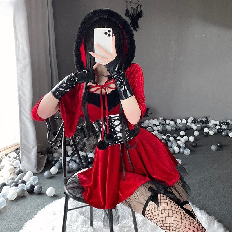 Christmas Red Riding Hood Outfit L Christmas Red Riding Hood Outfit L