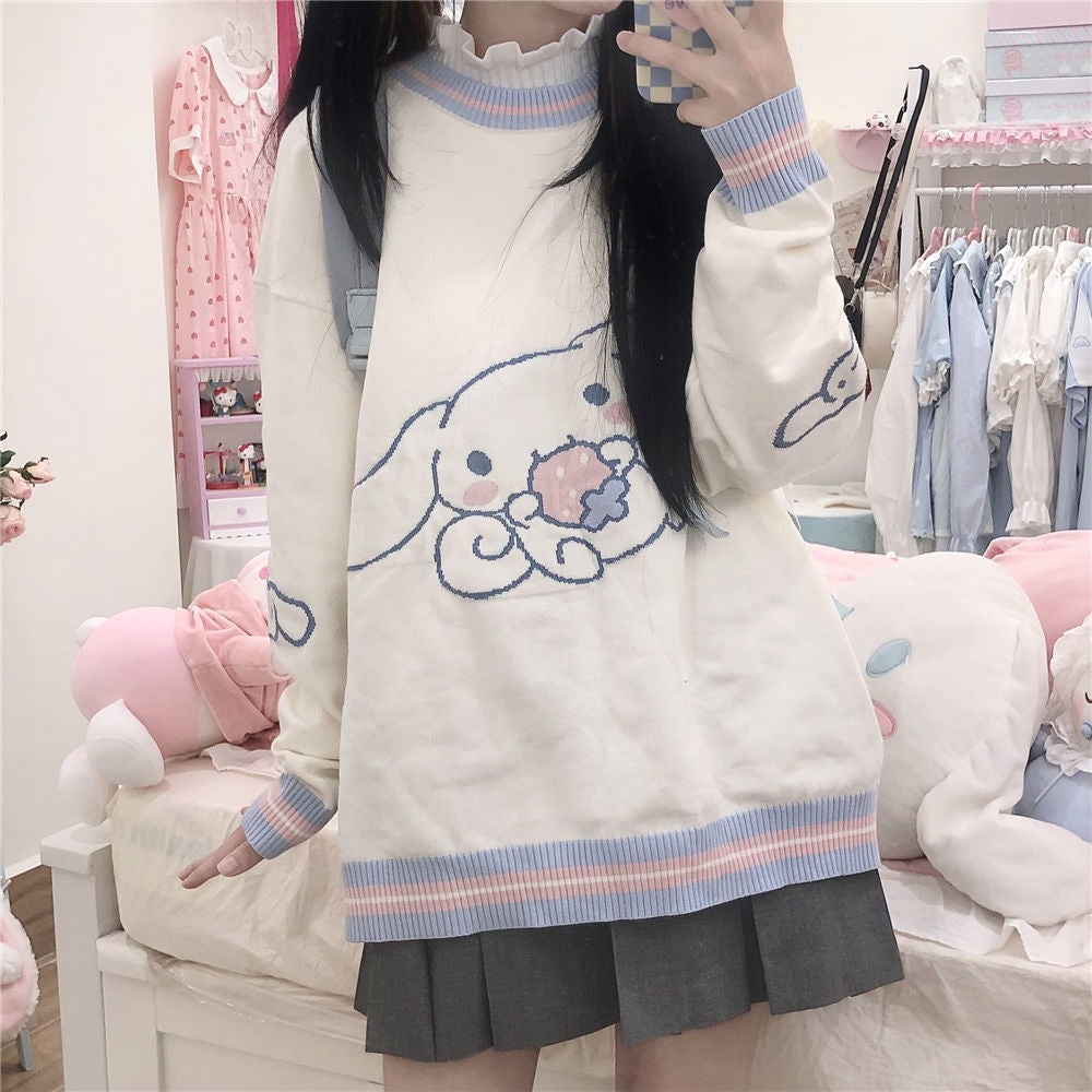 Cinnamoroll Frilled Collar shops Sweater