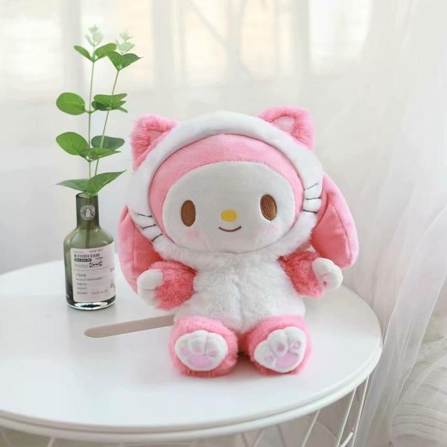 Fairy Kei Pastel Pink My Melody Plush Toy Bag Purse Storage Kawaii Cute 
