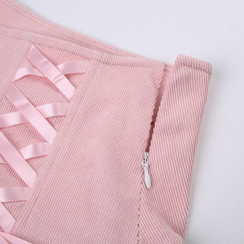 thumbnail image 2 of Pinokio Baby Girls Corduroy Skirt - Floral Print, Elastic Waist, 100% Cotton, Made In Poland 2 of 6