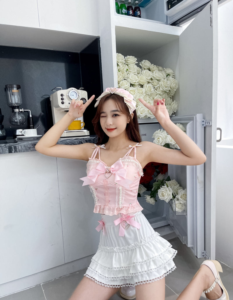 Corduroy Pink Princess Bustier - coquette, corset, corsets, dollette, faecore Kawaii Babe